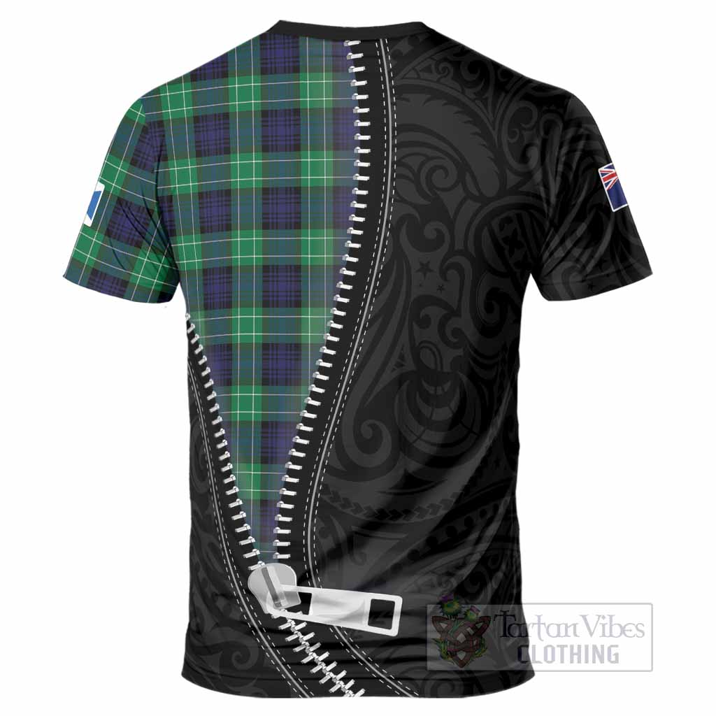 Abercrombie Tartan T-Shirt New Zealand Pattern Unique Zipper Stylized