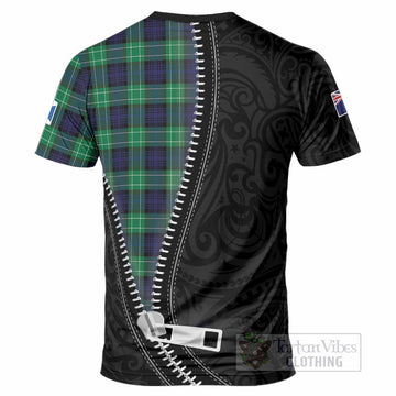 Abercrombie Tartan T-Shirt New Zealand Pattern Unique Zipper Stylized