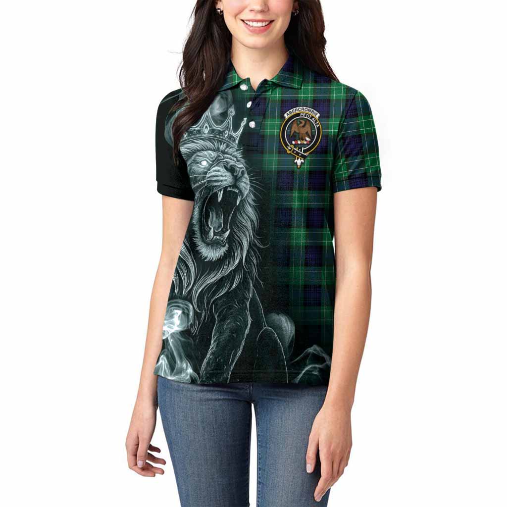 Abercrombie Tartan Women Polo Shirt Roaring Lion Heritage