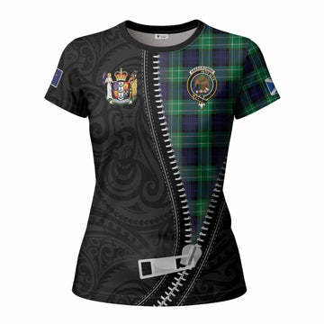 Abercrombie Tartan Women T shirt New Zealand Pattern Unique Zipper Stylized