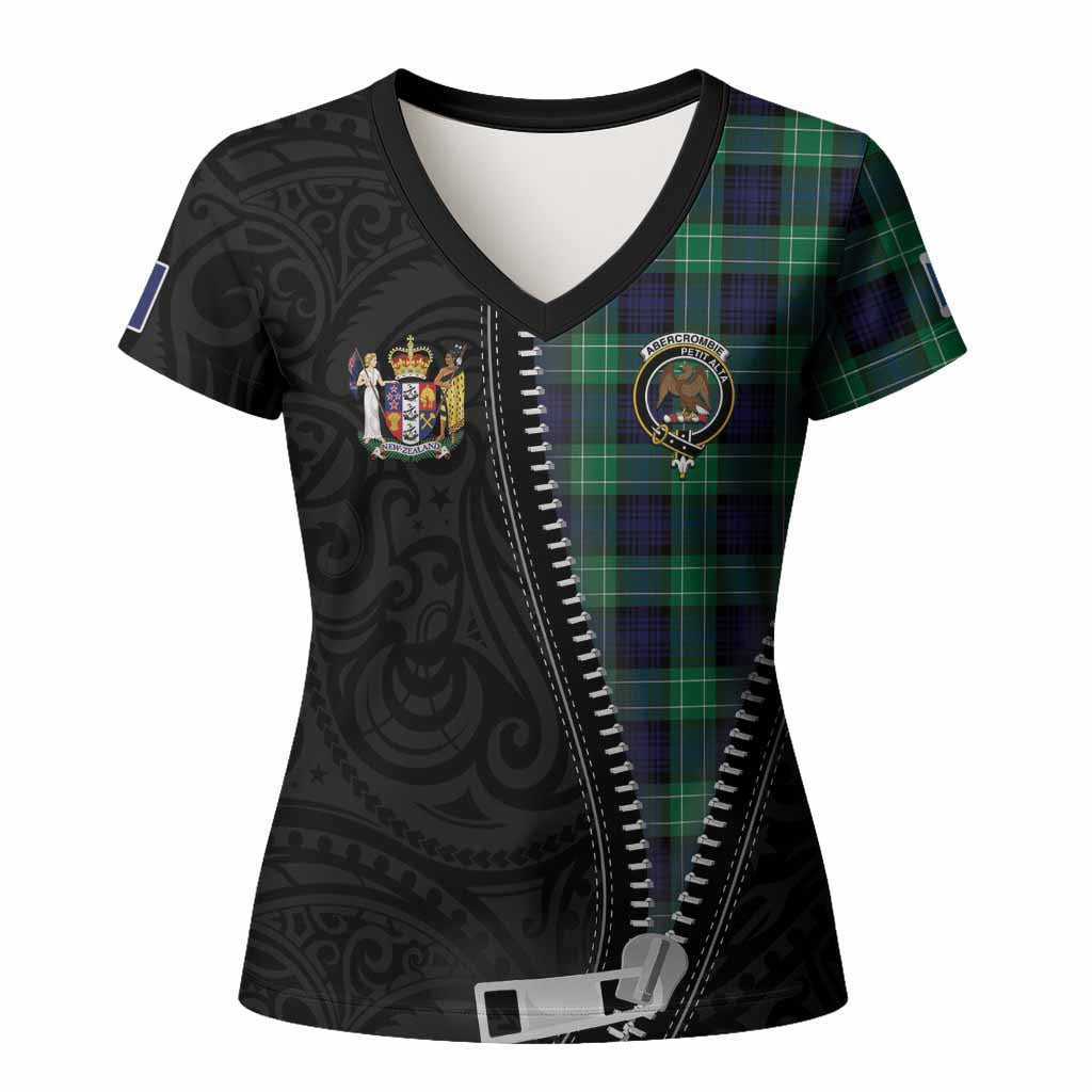 Abercrombie Tartan Women T shirt New Zealand Pattern Unique Zipper Stylized