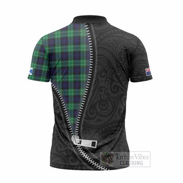 Abercrombie Tartan Zipper Polo Shirt New Zealand Pattern Unique Zipper Stylized