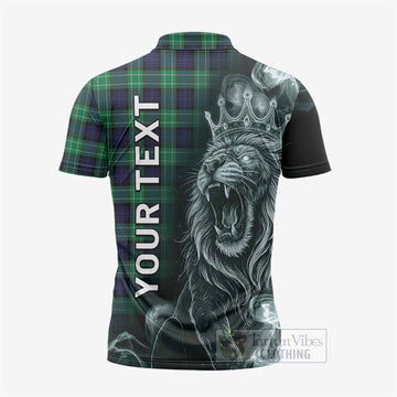Abercrombie Tartan Zipper Polo Shirt Roaring Lion Heritage