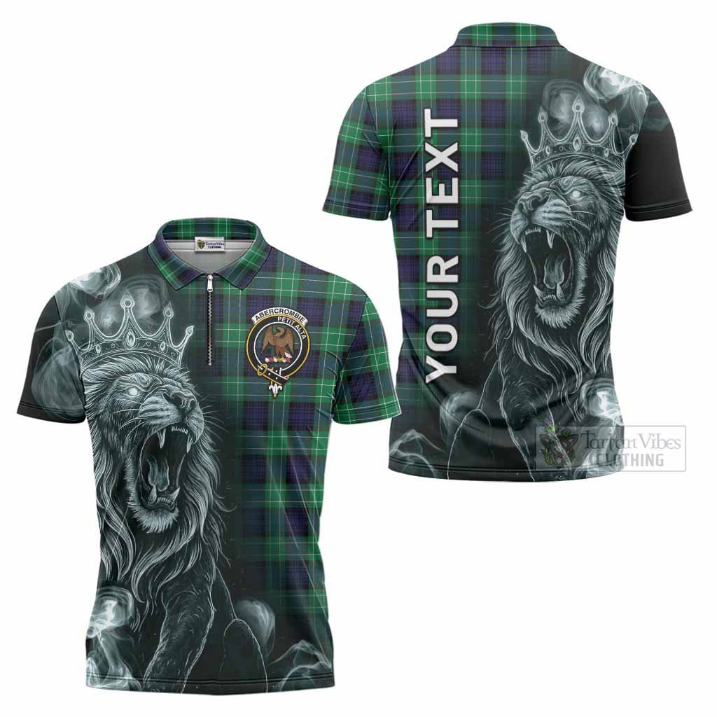 Abercrombie Tartan Zipper Polo Shirt Roaring Lion Heritage