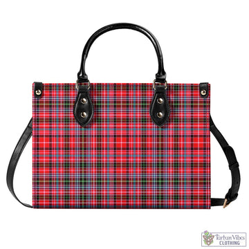 Aberdeen District Tartan Luxury Leather Handbags
