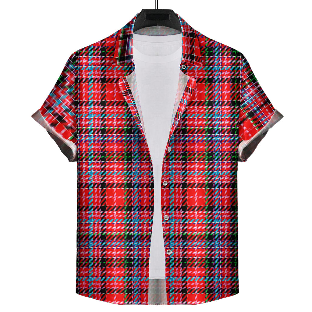 Aberdeen District Tartan Short Sleeve Button Down Shirt - Tartanvibesclothing