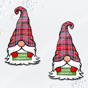 Aberdeen District Gnome Christmas Ornament with His Tartan Christmas Hat Mica Ornament - Tartanvibesclothing