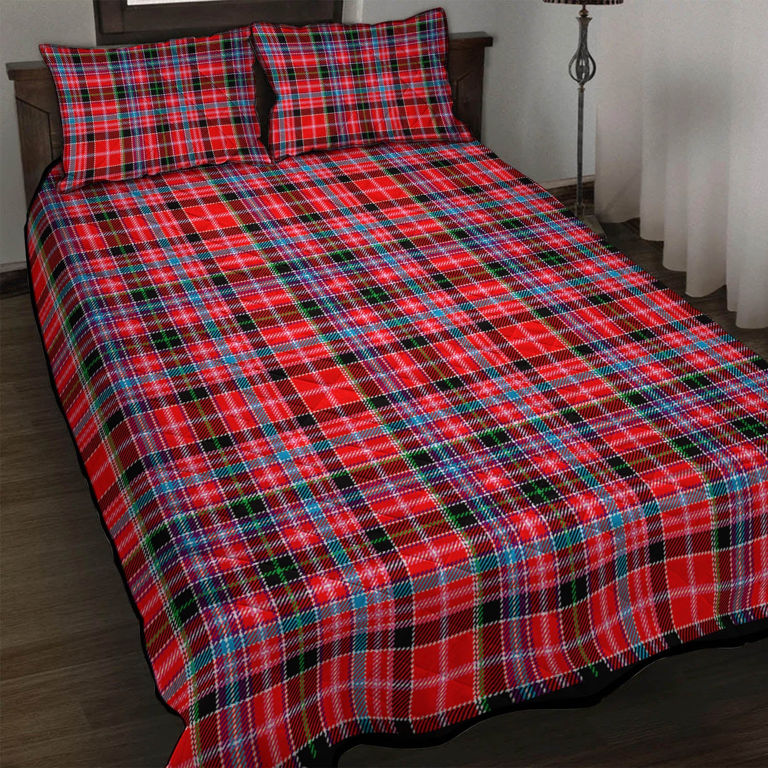 Aberdeen District Tartan Quilt Bed Set - Tartan Vibes Clothing