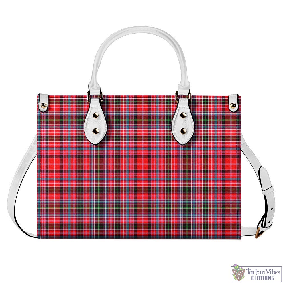 Tartan Vibes Clothing Aberdeen District Tartan Luxury Leather Handbags