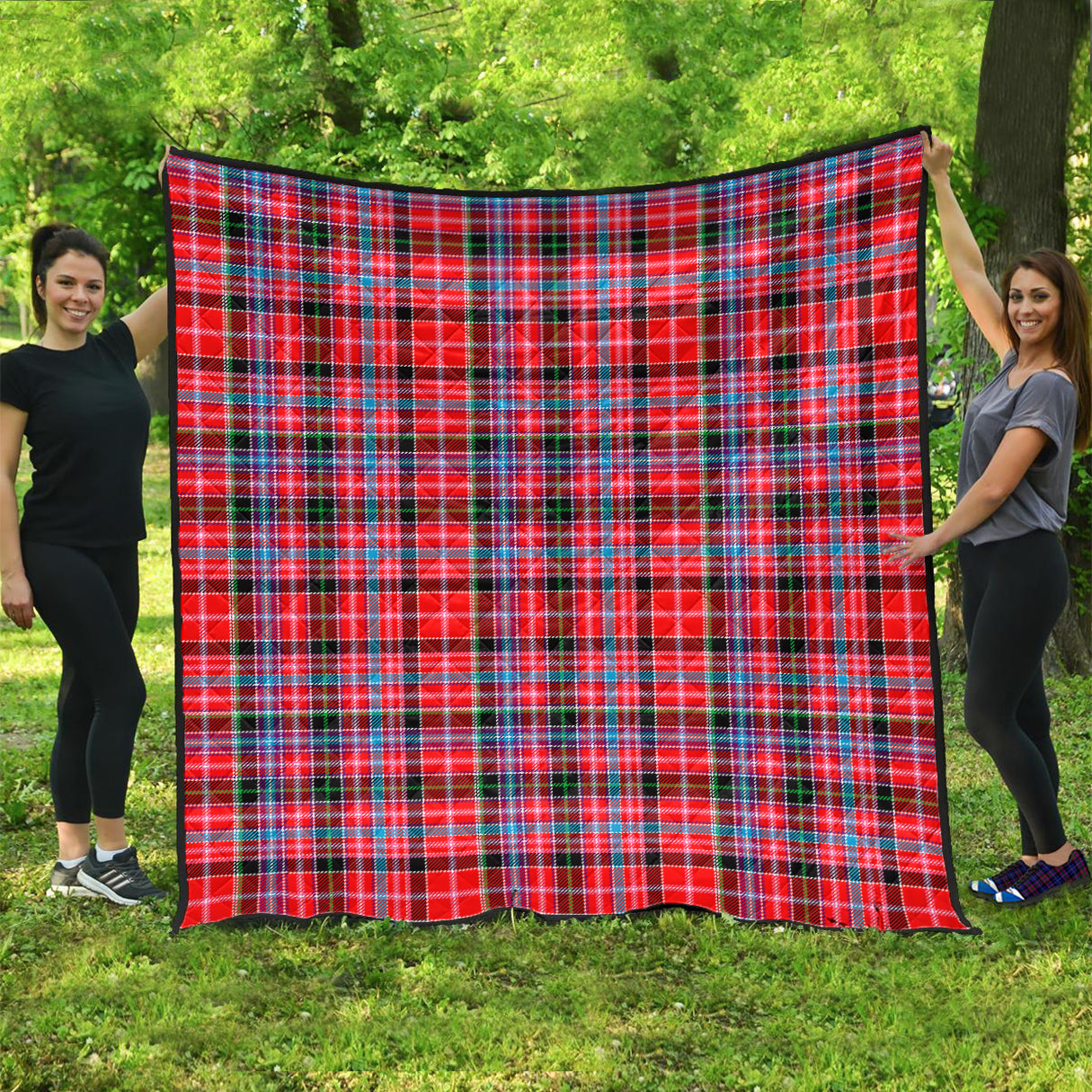 Aberdeen District Tartan Quilt - Tartanvibesclothing