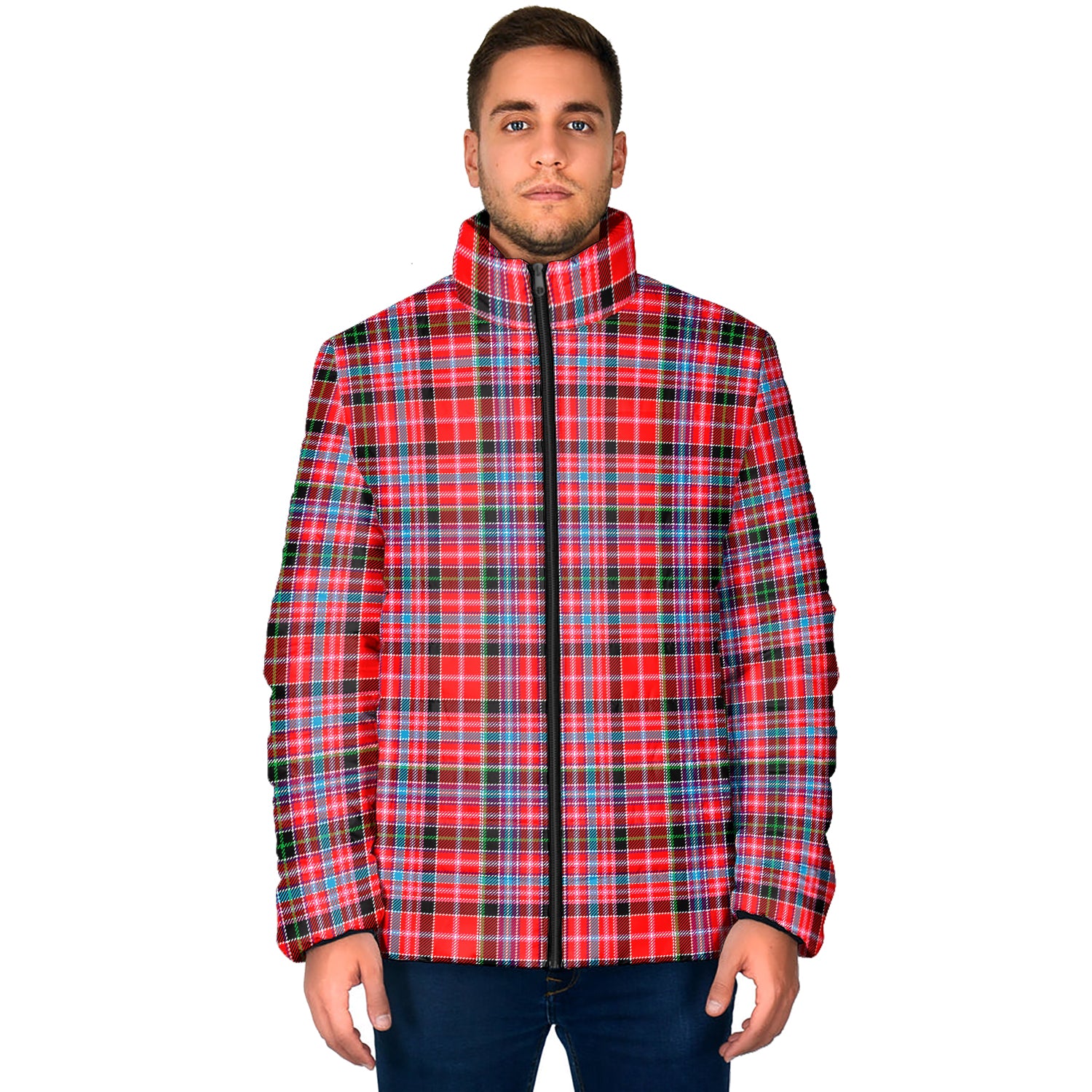 Aberdeen District Tartan Padded Jacket - Tartan Vibes Clothing