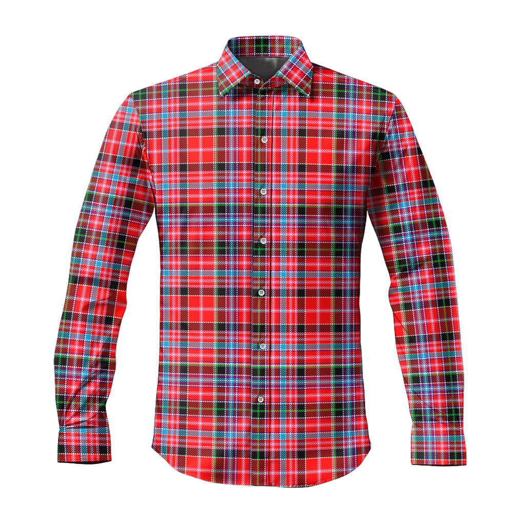 Aberdeen District Tartan Long Sleeve Button Up Shirt - Tartanvibesclothing