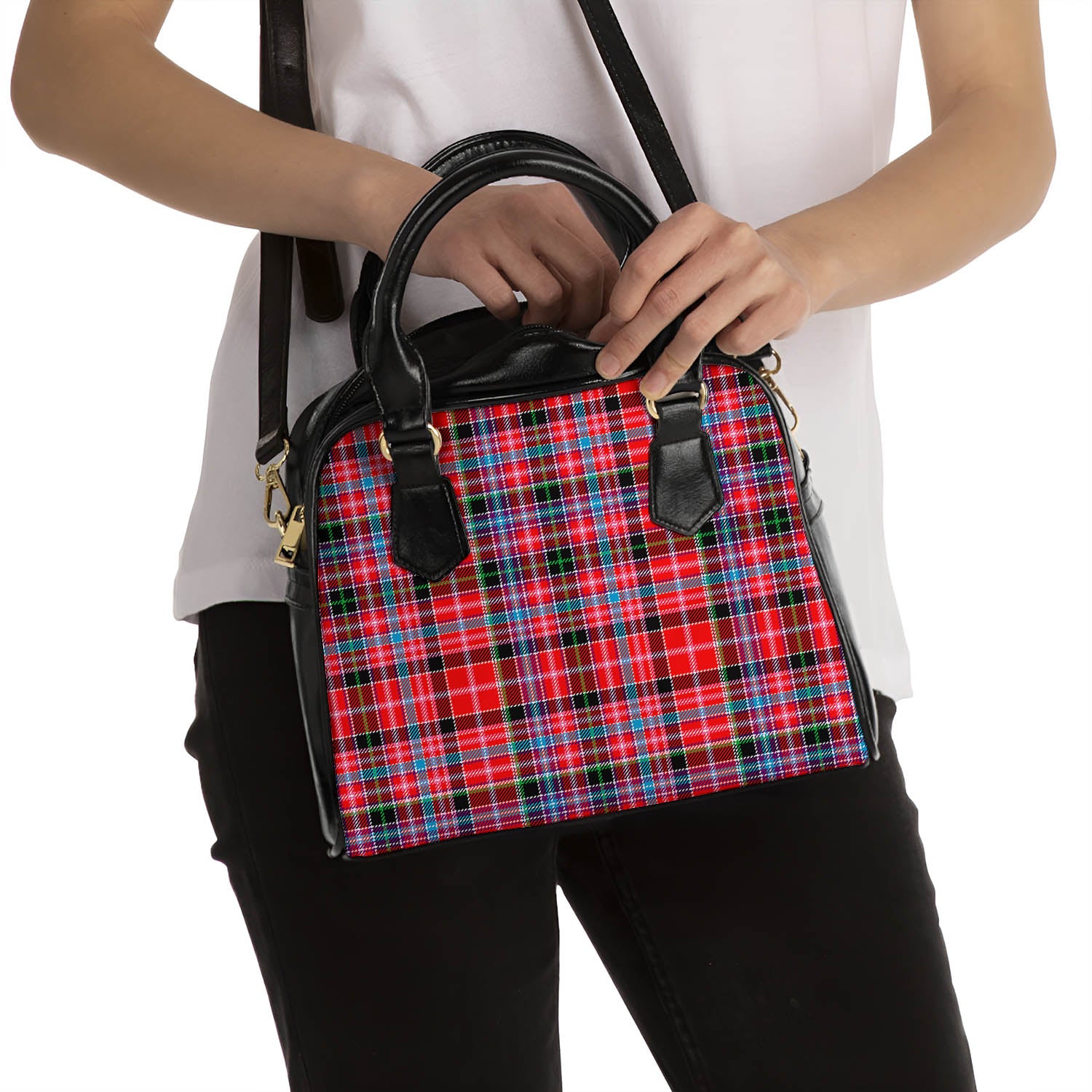 Aberdeen District Tartan Shoulder Handbags - Tartanvibesclothing