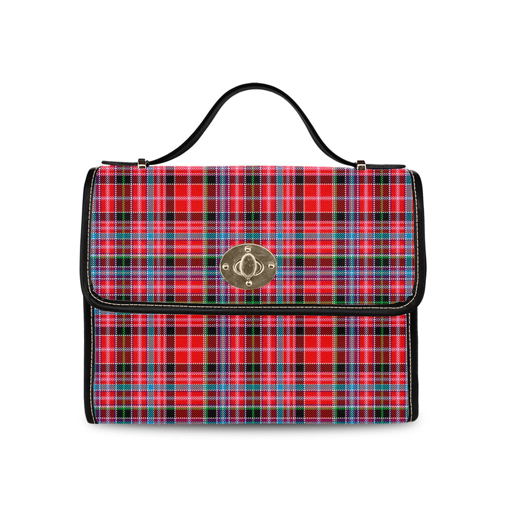 Aberdeen District Tartan Leather Strap Waterproof Canvas Bag - Tartanvibesclothing