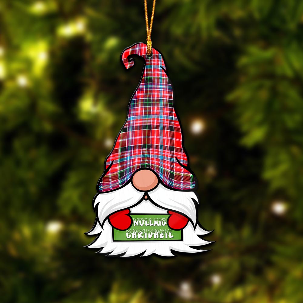 Aberdeen District Gnome Christmas Ornament with His Tartan Christmas Hat - Tartanvibesclothing