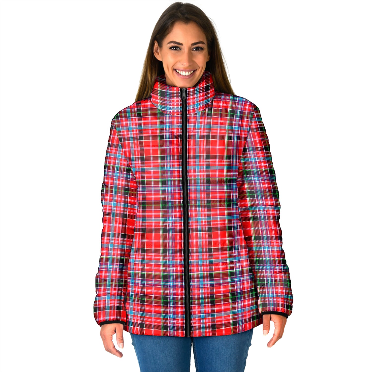 Aberdeen District Tartan Padded Jacket - Tartan Vibes Clothing
