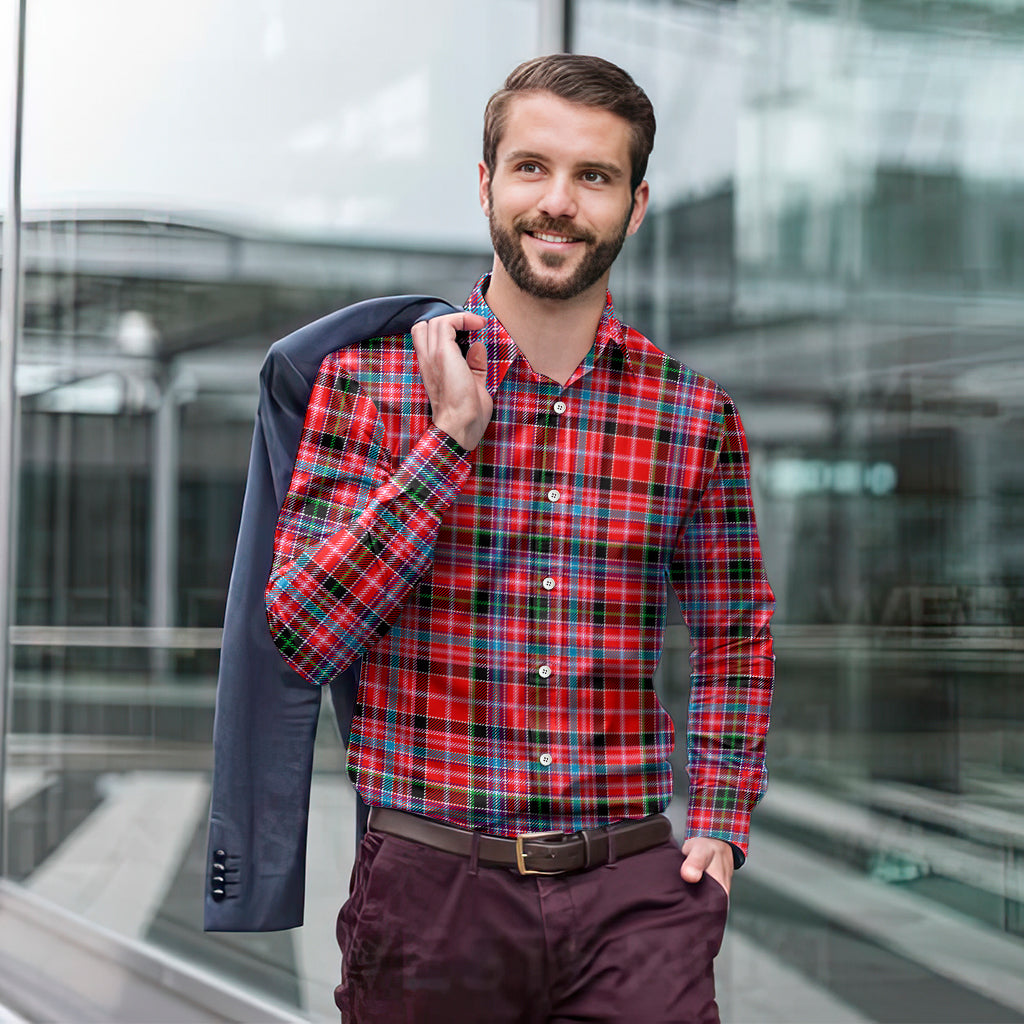 Aberdeen District Tartan Long Sleeve Button Up Shirt - Tartan Vibes Clothing