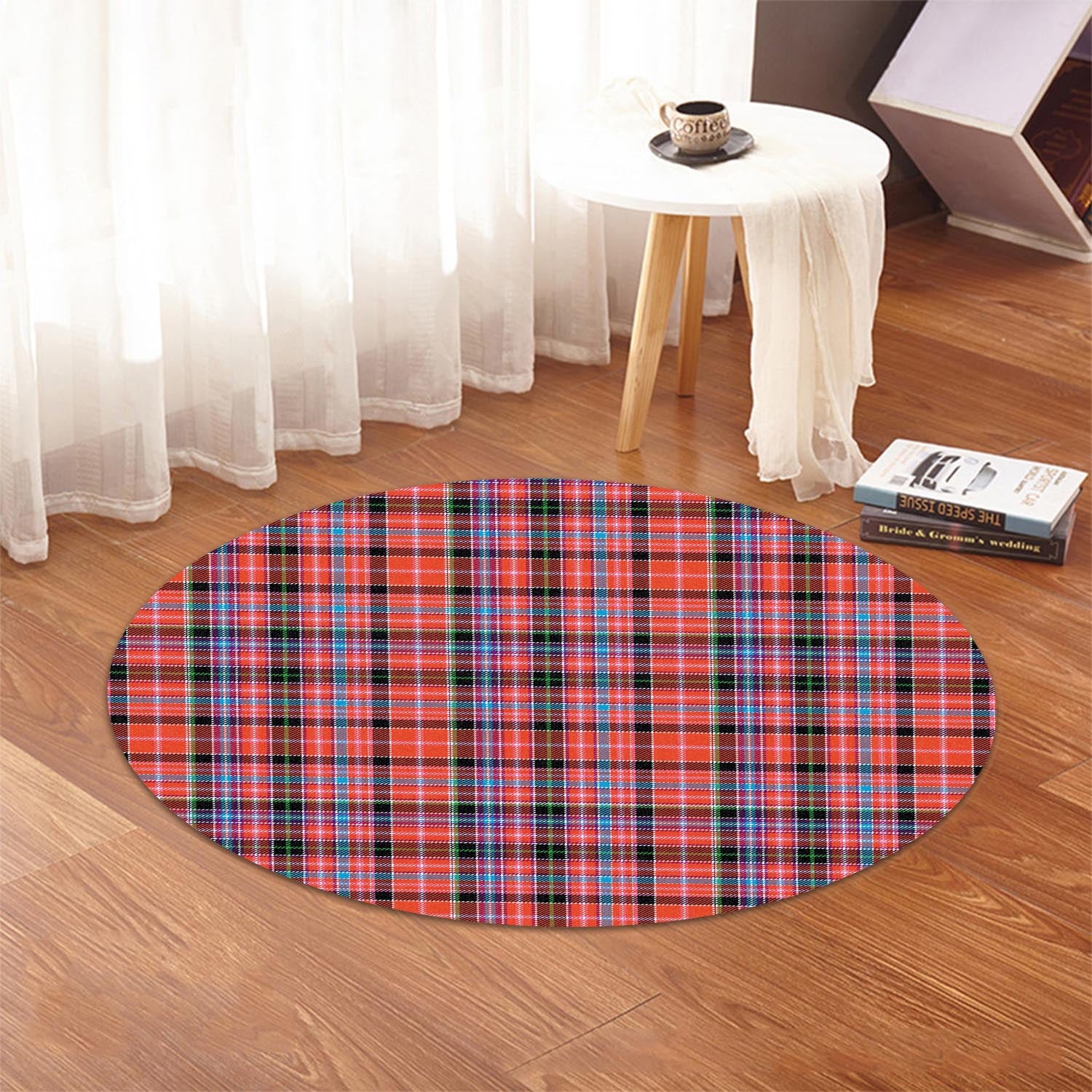 Aberdeen District Tartan Round Rug - Tartanvibesclothing