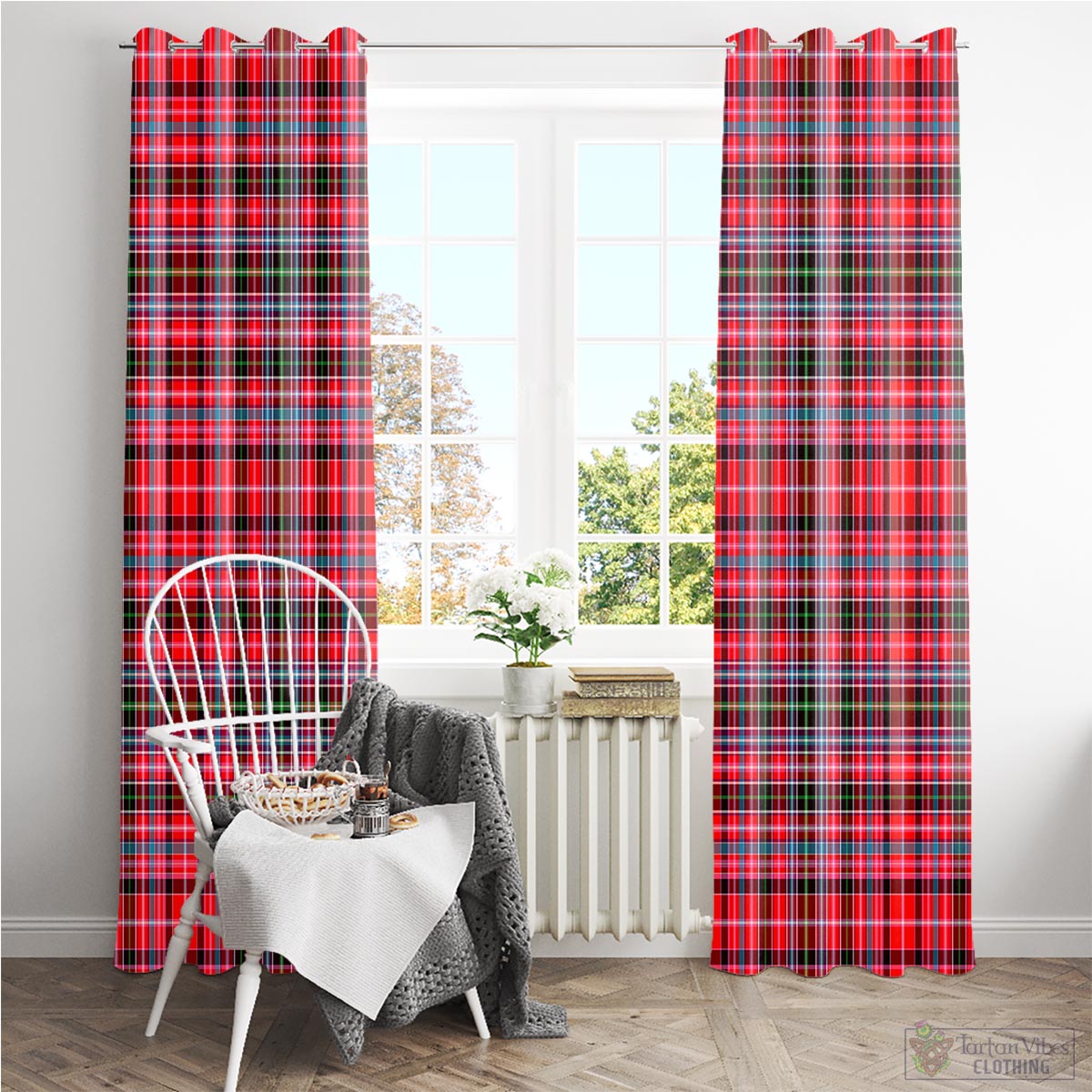 Aberdeen District Tartan Window Curtain