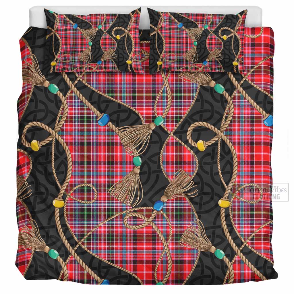 Aberdeen District Scottish Tartan Twisted Ropes Stylized Bedding Set UK Bedding Set UK Super King 104*94 inch - Tartan Vibes Clothing