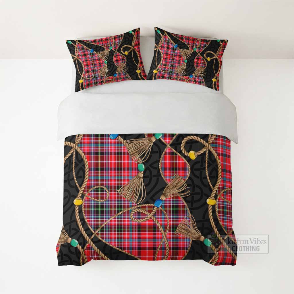 Aberdeen District Scottish Tartan Twisted Ropes Stylized Bedding Set - Tartan Vibes Clothing