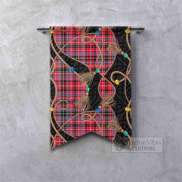 Aberdeen District Scottish Tartan Twisted Ropes Stylized Gonfalon Fishtail - Tartan Vibes Clothing