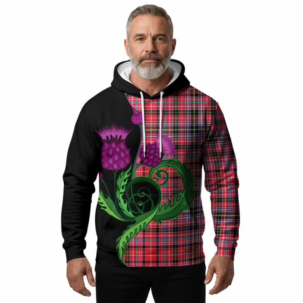Aberdeen District Tartan Hoodie Traditional Scottish Thistle
