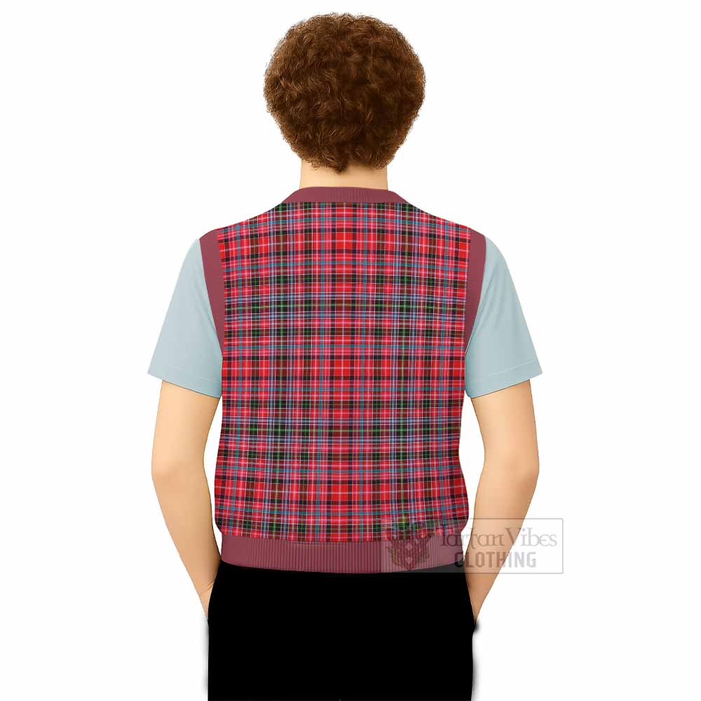 Aberdeen District Tartan Knitted V-Neck Vest - Tartan Vibes Clothing