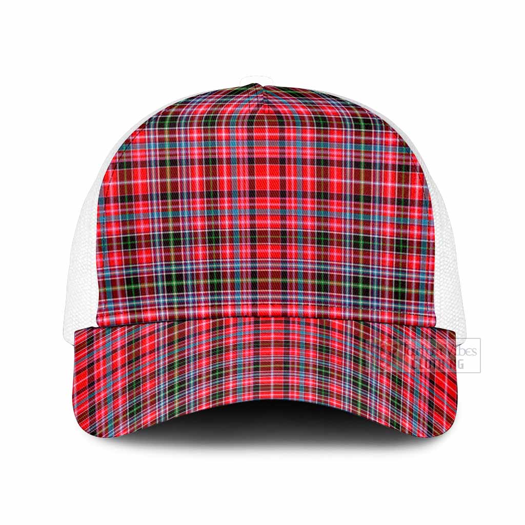 Aberdeen District Tartan Mesh Trucker Cap One Size (Adjustable) White - Tartan Vibes Clothing