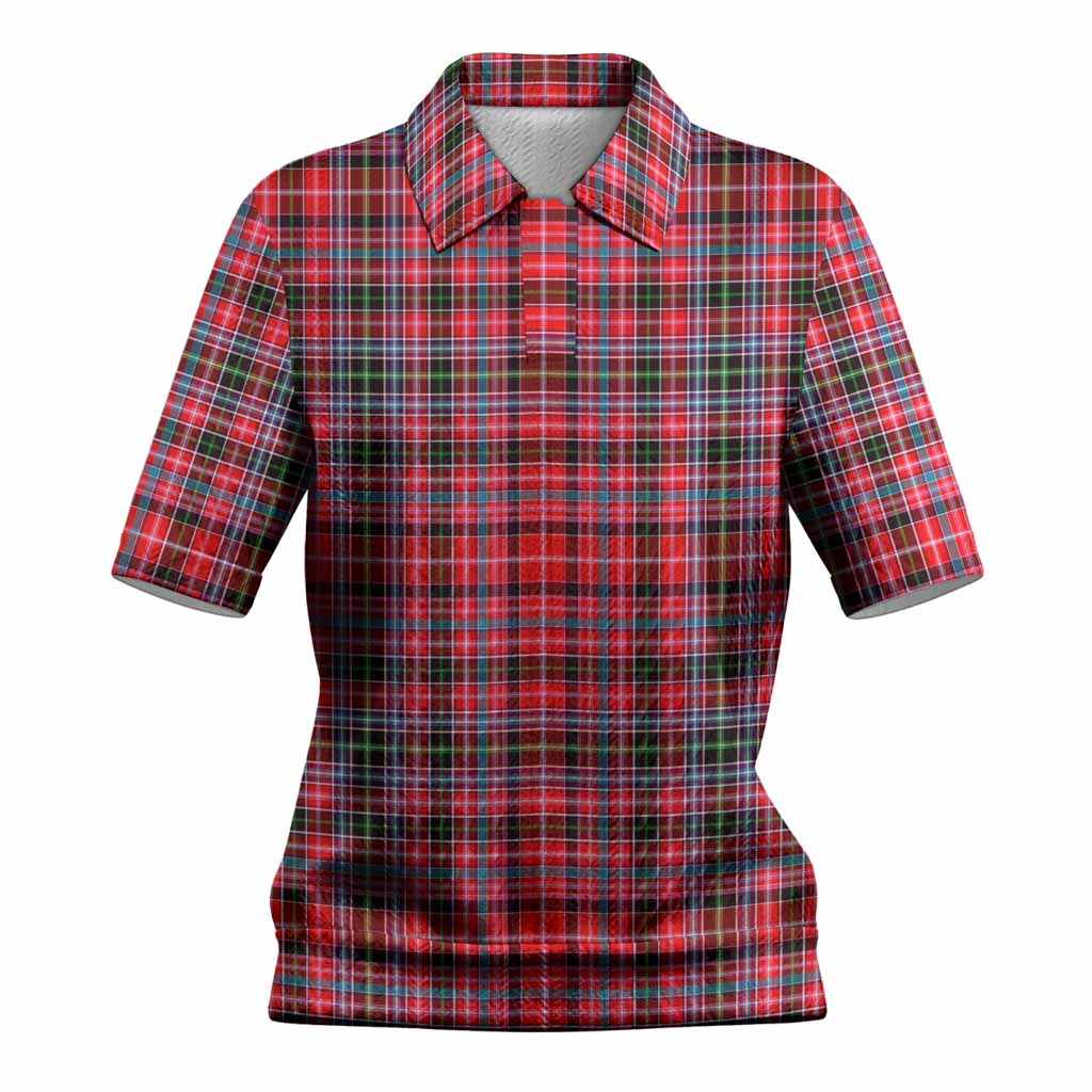 Aberdeen District Tartan Women’s Polo Sweater Top