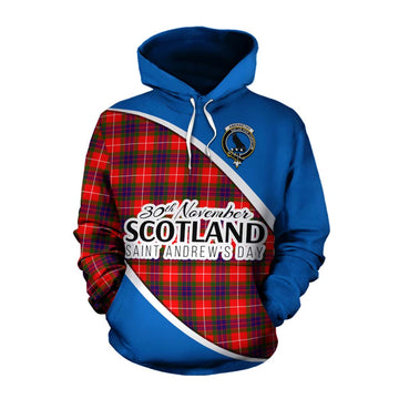 Abernethy Family Crest Tartan Cotton Hoodie Celebrate Saint Andrew's Day in Style Pullover Hoodie XS - Tartan Vibes Clothing