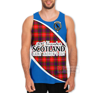 Tartan Vibes Clothing Abernethy Family Crest Tartan Men's Tank Top Celebrate Saint Andrew's Day in Style