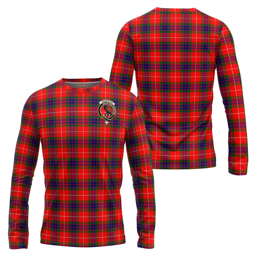 Abernethy Tartan Long Sleeve T-Shirt with Family Crest Unisex - Tartanvibesclothing