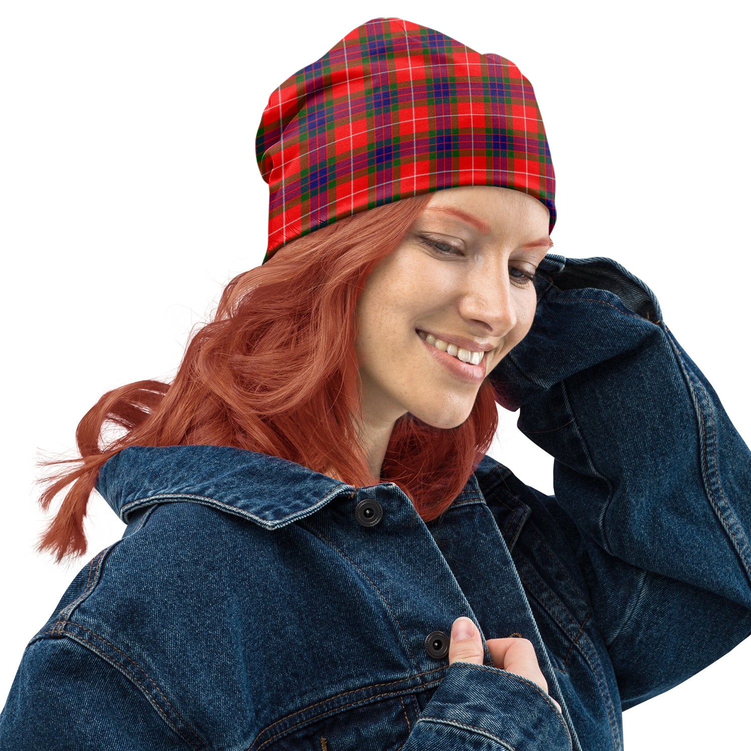 Abernethy Tartan Beanies Hat One Size 10.5*10.2 inches - Tartan Vibes Clothing