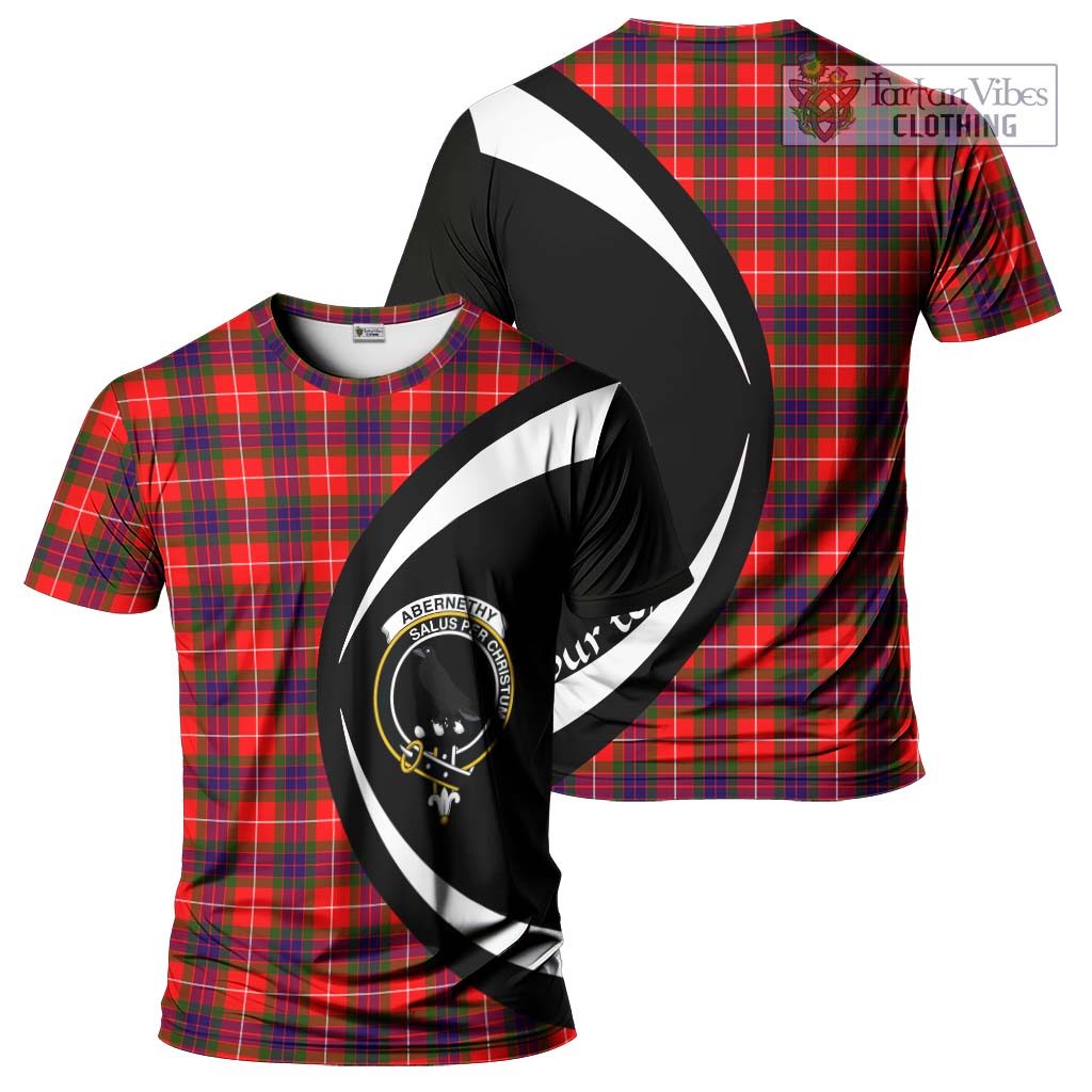 Abernethy Tartan T-Shirt with Family Crest Circle Style Kid's Shirt - Tartan Vibes Clothing