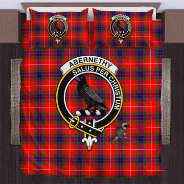 Abernethy Tartan Bedding Set with Family Crest US Bedding Set - Tartan Vibes Clothing