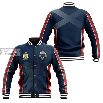 Abernethy Tartan Baseball Jacket with Family Crest and Lion Rampant Vibes Sport Style Unisex - Tartan Vibes Clothing