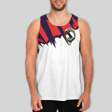 Tartan Vibes Clothing Abernethy Clan Crest Men's Tank Top with Retro Sport Style