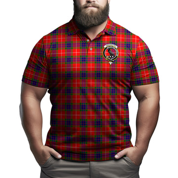 Abernethy Tartan Men's Polo Shirt with Family Crest