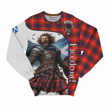 Tartan Vibes Clothing Abernethy Crest Tartan Sweatshirt Inspired by the Freedom of Scottish Warrior