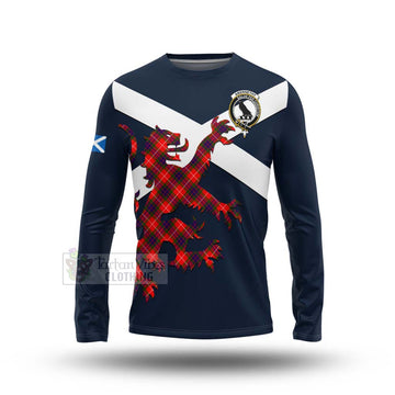 Abernethy Tartan Lion Rampant Long Sleeve T-Shirt Proudly Display Your Heritage with Alba Gu Brath and Clan Name Unisex - Tartan Vibes Clothing