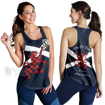 Abernethy Tartan Lion Rampant Women's Racerback Tanks Proudly Display Your Heritage with Alba Gu Brath and Clan Name 4XL - Tartan Vibes Clothing
