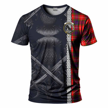 Abernethy Tartan T-Shirt with Family Crest Cross Sword Thistle Celtic Vibes Kid's Shirt - Tartan Vibes Clothing
