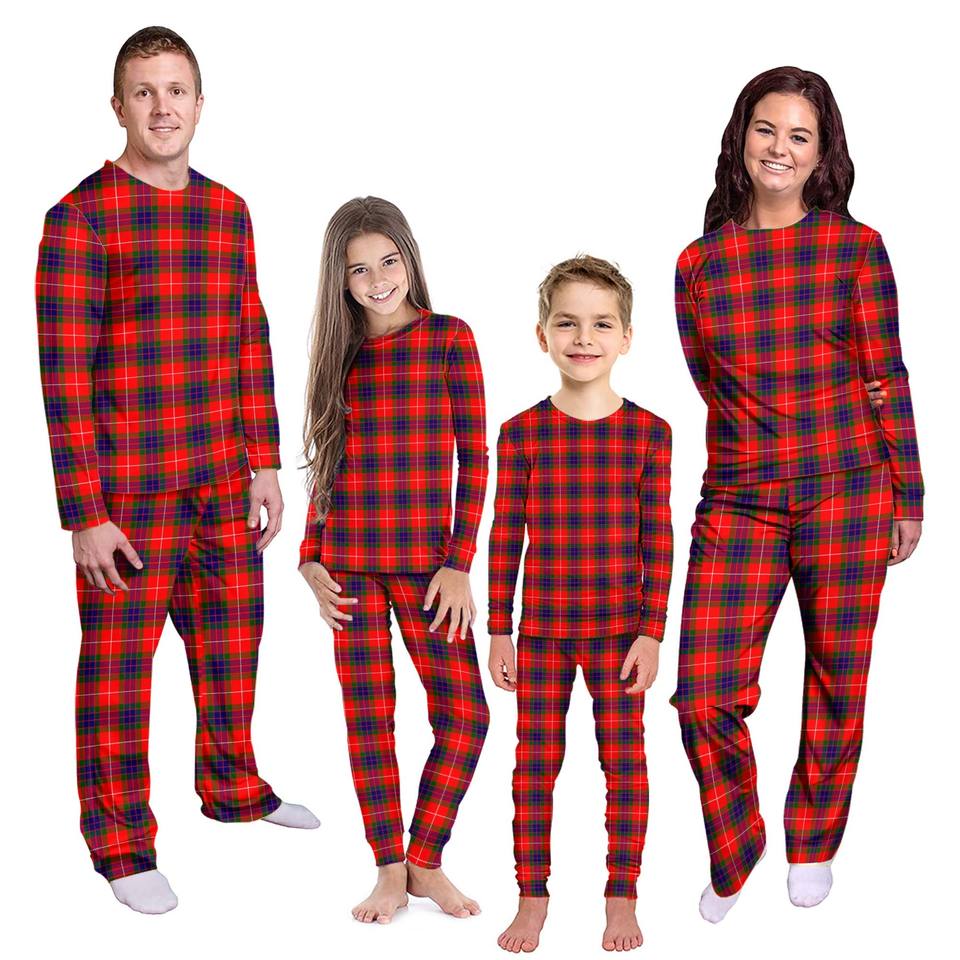 Abernethy Tartan Pajamas Family Set Kid - Tartan Vibes Clothing