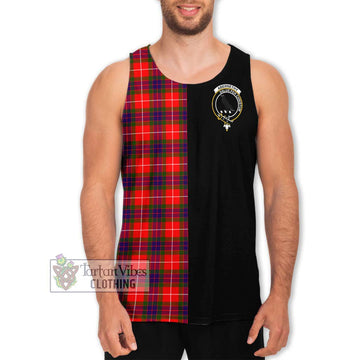 Abernethy Tartan Men's Tank Top with Family Crest and Half Of Me Style Men - Tartan Vibes Clothing