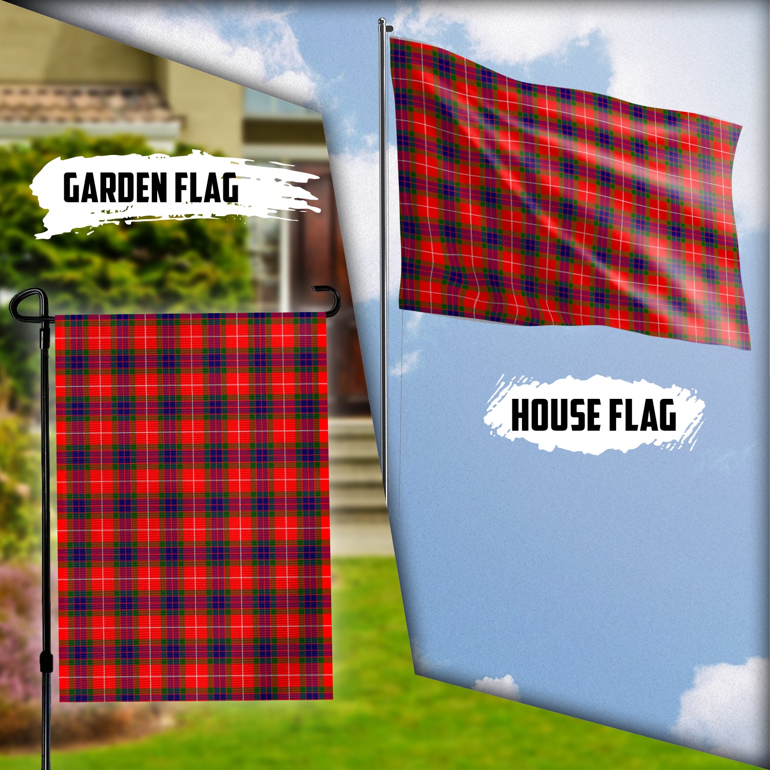 Abernethy Tartan Flag Garden Flag (Vertical) - Tartanvibesclothing