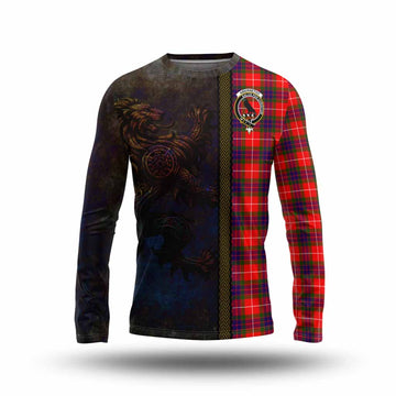 Abernethy Tartan Family Crest Long Sleeve T-Shirt Alba Gu Brath Be Brave Lion Ancient Style