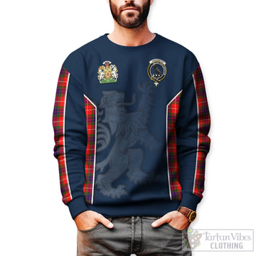 Abernethy Tartan Sweater with Family Crest and Lion Rampant Vibes Sport Style