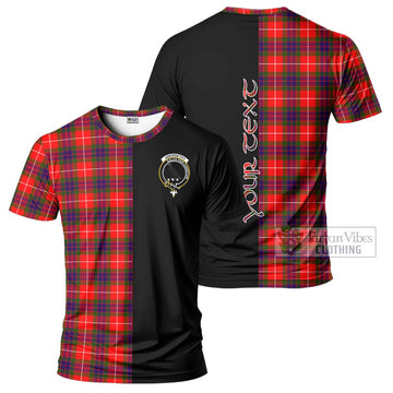 Abernethy Tartan T-Shirt with Family Crest and Half Of Me Style Kid's Shirt - Tartan Vibes Clothing