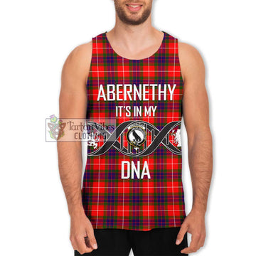 Abernethy Tartan Men's Tank Top with Family Crest DNA In Me Style Men - Tartan Vibes Clothing